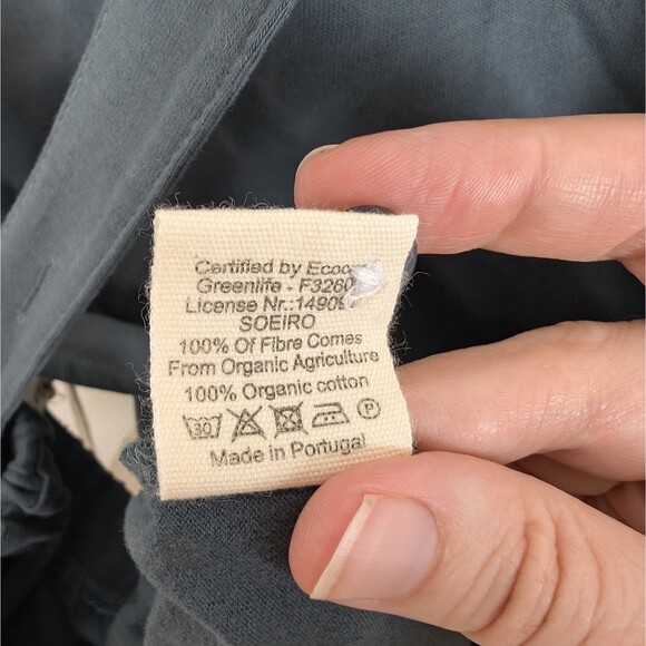 Gray Label Organic Cotton Cropped Overalls 9-10 Years Grey-blue - Picture 6 of 6